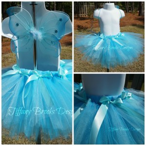 Blue Butterfly Tutu Collage