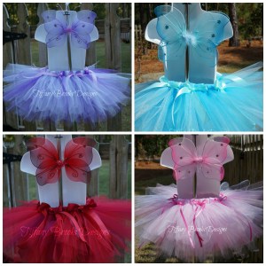 Colorful Butterfly Tutus Collage