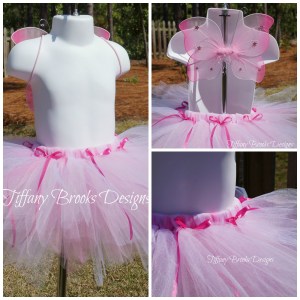 Pink Butterfly Tutu Collage
